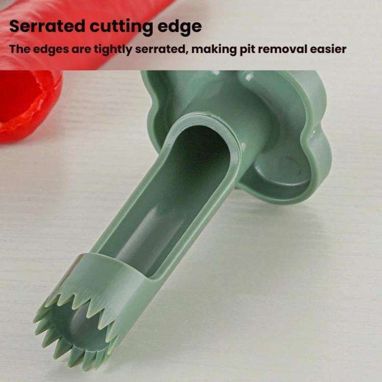 LsCook 3pcs /Box ABS Plastic Corer Pitting Tool Chili Seeder