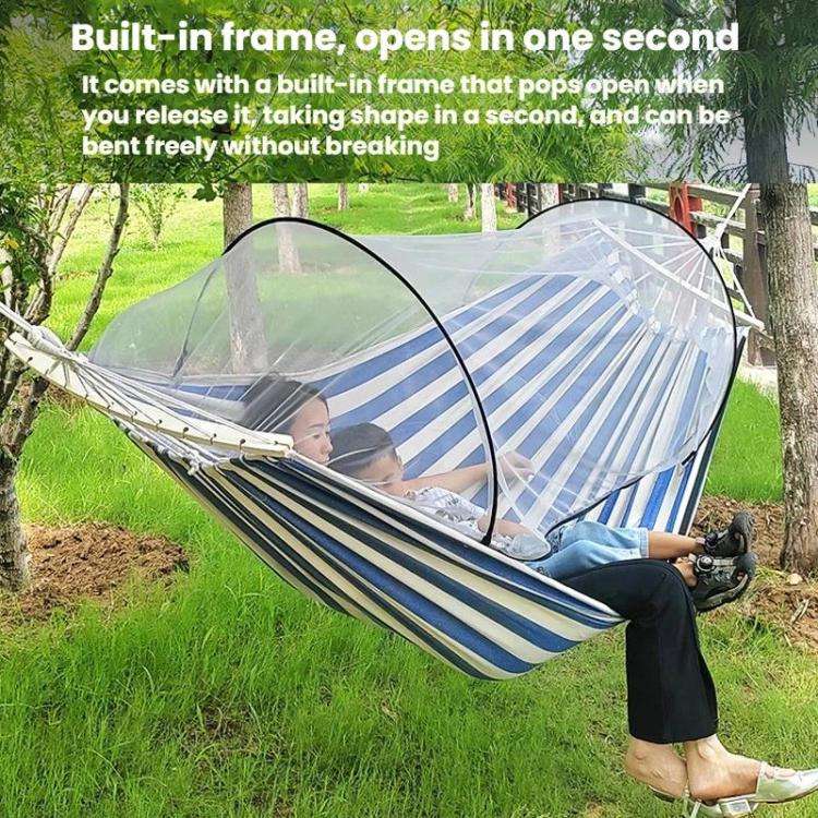 220 x 150cm Anti-rollover Mosquito Net Hammock Thickened Canvas Double Outdoor Swing Chair