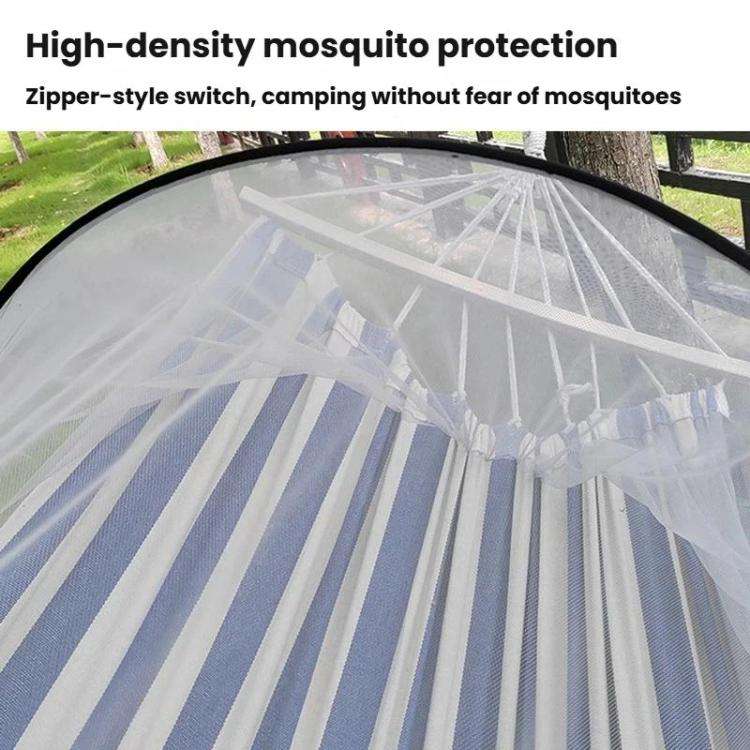 220 x 150cm Anti-rollover Mosquito Net Hammock Thickened Canvas Double Outdoor Swing Chair