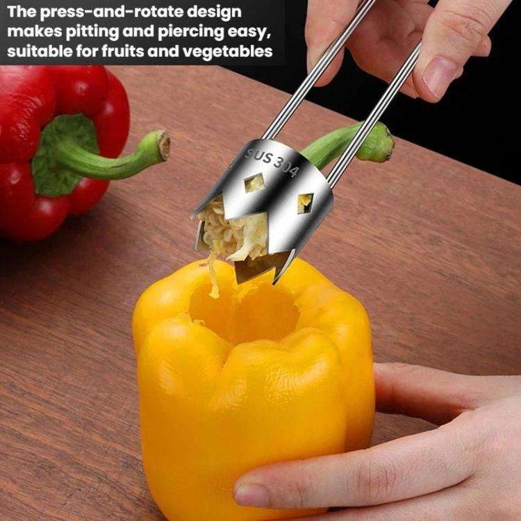 LsCook 304 Stainless Steel Corer Fruit Hole Digger