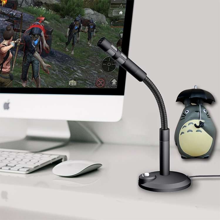 USB Condenser Microphone with Cable for Computer PC Desktop Laptop Notebook Cable Recording Gamin...