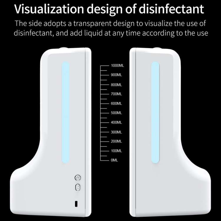 K9 Pro Handsfree Non-contact Body Light-sensitive Distance Sensor Thermometer + 1000ml Automatic ...
