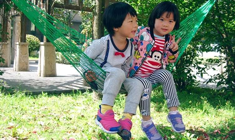 Outdoor Color Mesh Hammock, 2PCS Orange Section, 2PCS Green, 2PCS Dark Blue Section, 2PCS Red Sec...