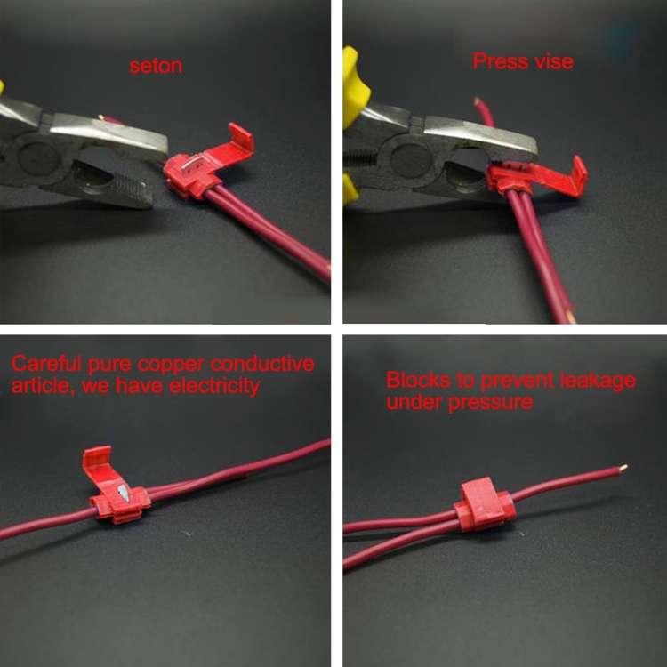 50 PCS Quick Splice Solderless Wire Terminals Connector