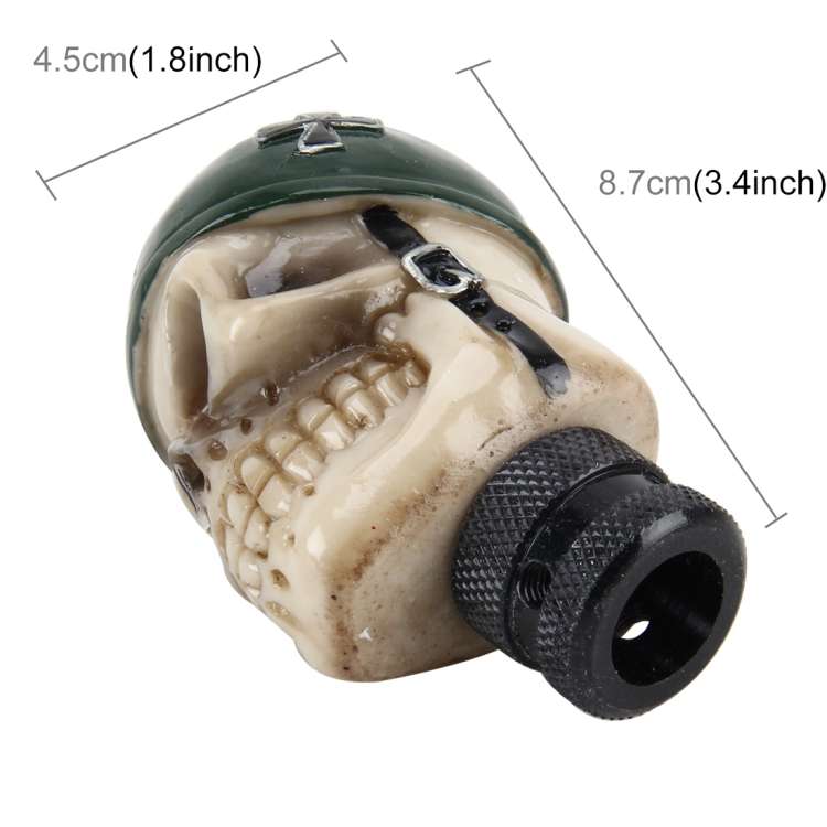 Universal Skull With A Hat Shape Car Gear Shift Knob Modified Car Gear Shift Knob Auto Transmissi...