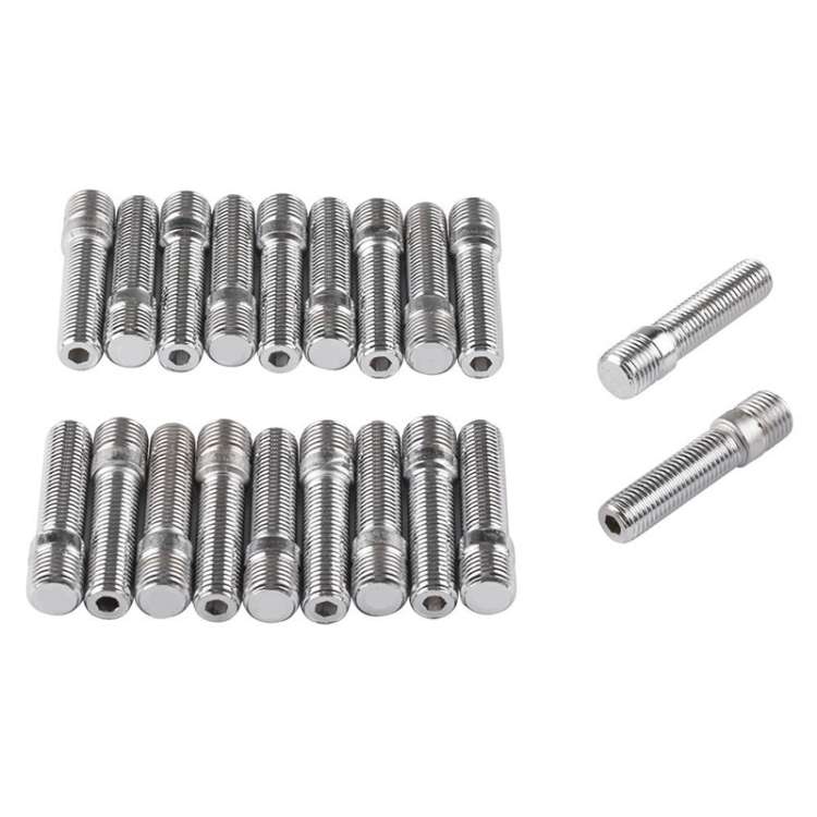 20 PCS 5.8cm Universal Car Modification Extended Wheels Stud Conversion M12x1.5 to M12x1.5 Screw ...