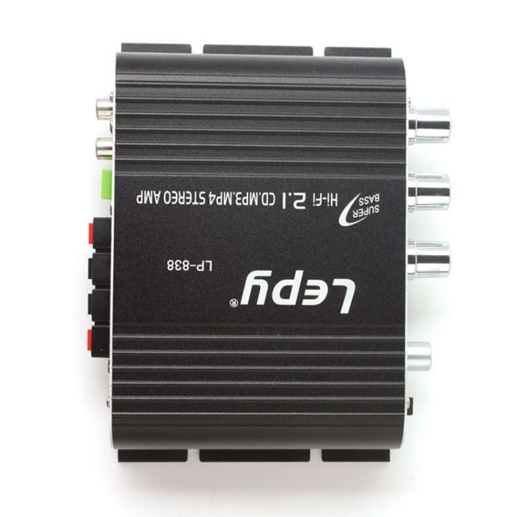Car 2.1CH HIFI Subwoofer Amplifier Audio, Support MP3