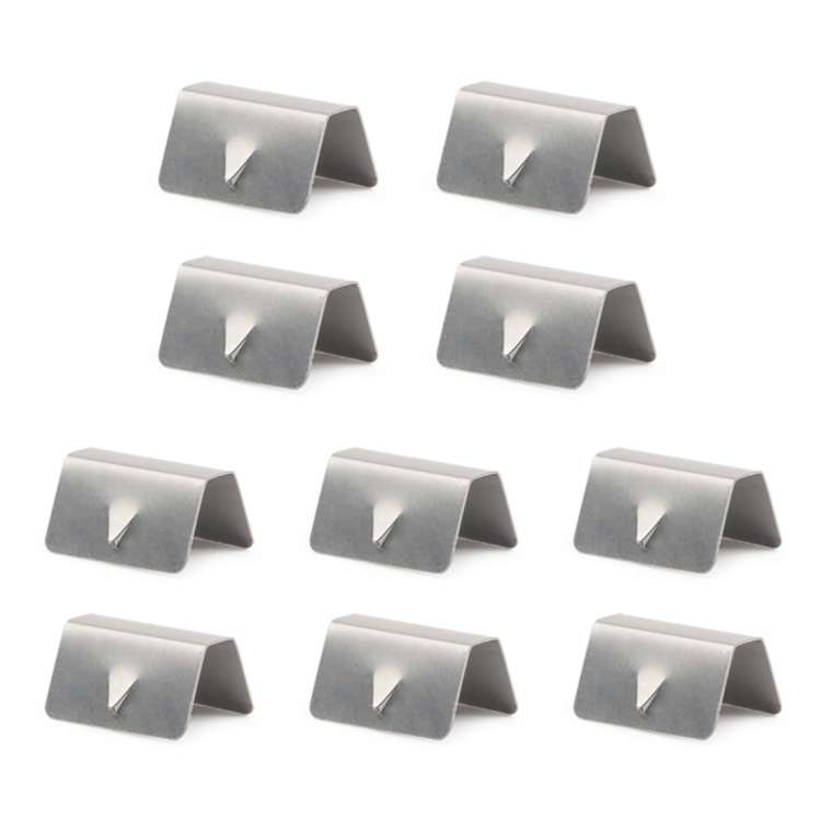10 PCS Car Windshield Clip Wind / Rain Deflector Channel Metal Buckle for Heko G3