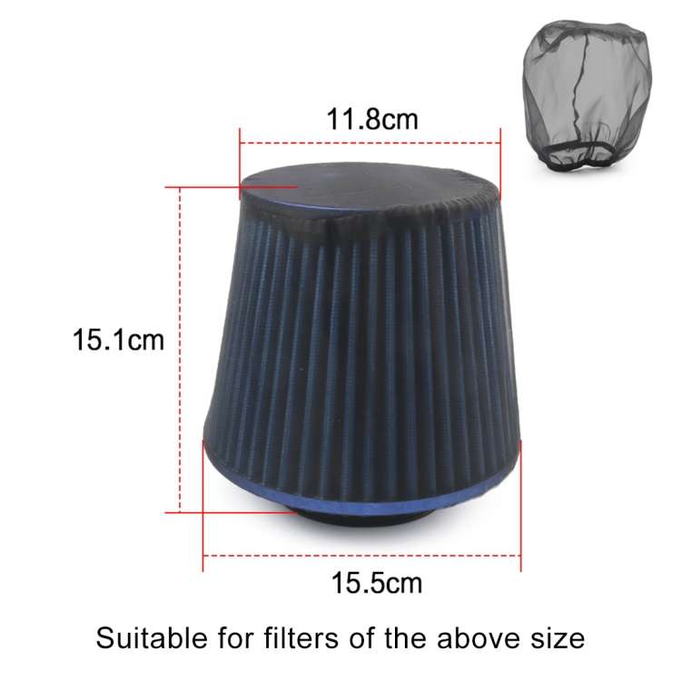 Universal Air Filter Protective Cover High Flow Air Intake Filters Dustproof Sheet, Size: 15.5 x ...