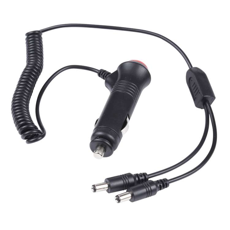 12-24V Car Cigarette Lighter Switch Plug to DC5.5x2.1mm Charger Spring Power Cable