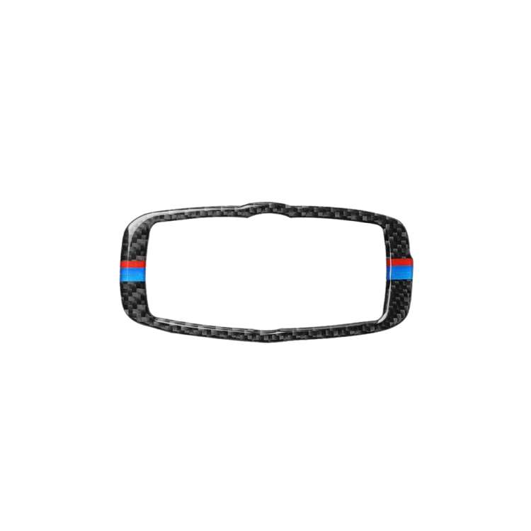 Car Carbon Fiber Tricolor Headlight Switch Frame Decorative Sticker for BMW 2008-2013 X5 E70 / X6...
