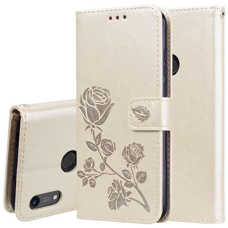 Rose Embossed Horizontal Flip PU Leather Case for Huawei Honor 8A/Y6 2019, with Holder &amp; Card...