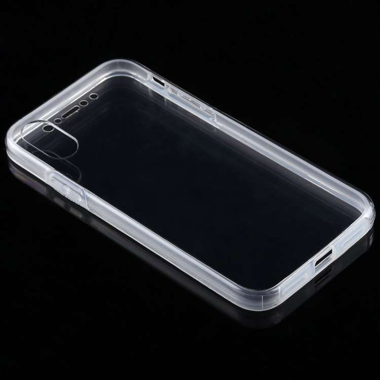 For iPhone X / XS 0.75mm Double-sided Ultra-thin Transparent PC + TPU Case