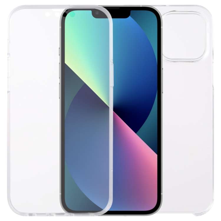 For iPhone 13 mini PC+TPU Ultra-Thin Double-Sided All-Inclusive Transparent Case
