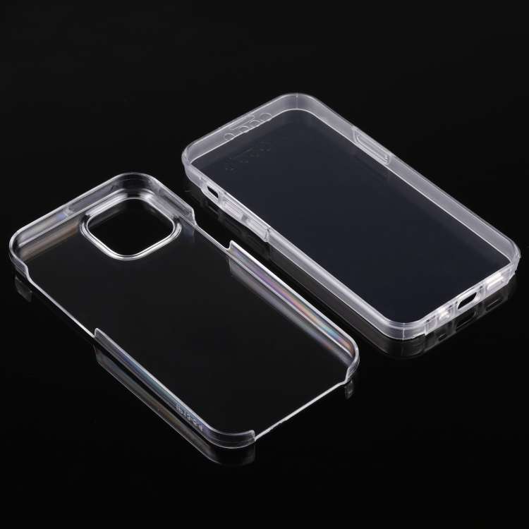 For iPhone 13 mini PC+TPU Ultra-Thin Double-Sided All-Inclusive Transparent Case