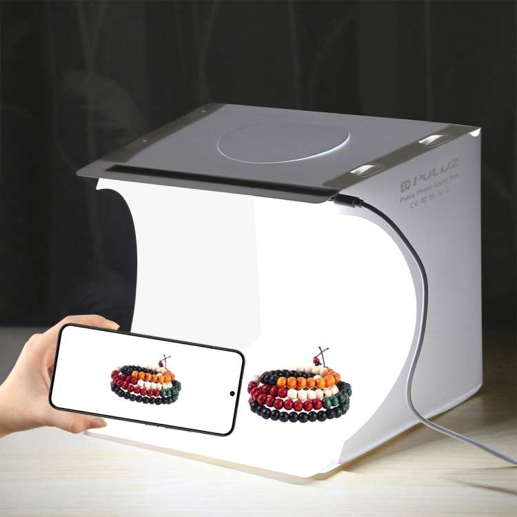 PULUZ 20cm Folding Portable 550LM Light Photo Lighting Studio Shooting Tent Box Kit with 6 Colors...