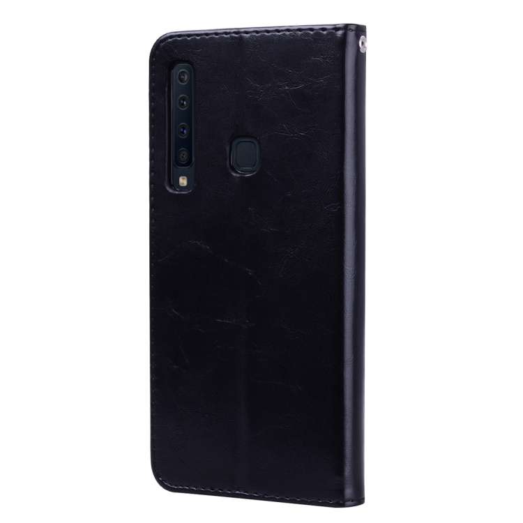 Business Style Oil Wax Texture Horizontal Flip Leather Case for Samsung Galaxy A9 (2018) / A9s, w...