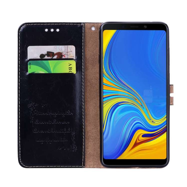 Business Style Oil Wax Texture Horizontal Flip Leather Case for Samsung Galaxy A9 (2018) / A9s, w...
