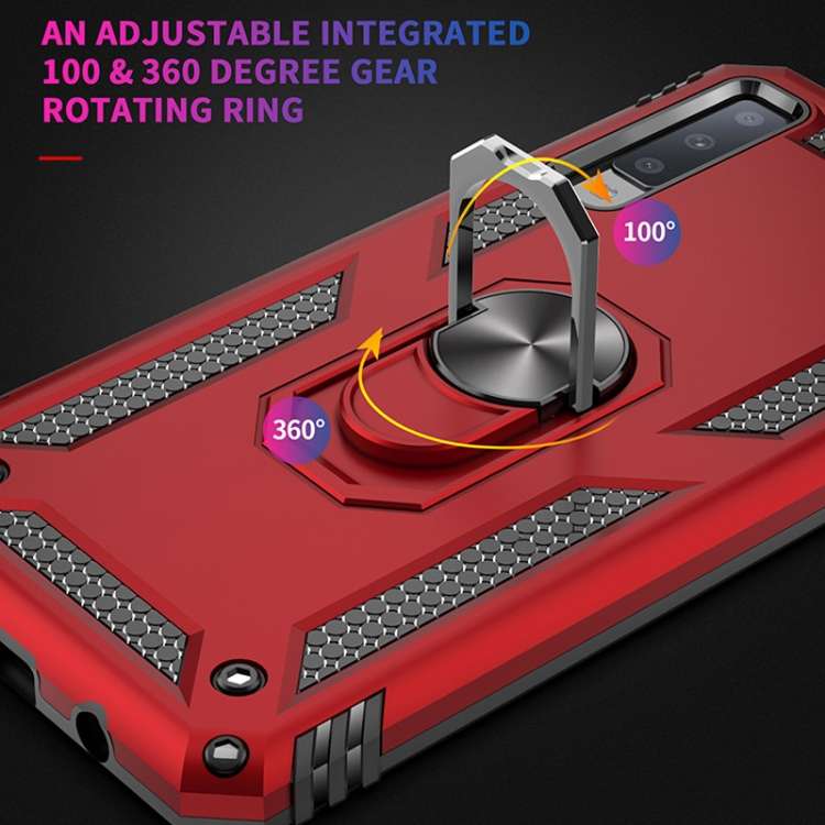 Sergeant Armor Shockproof TPU + PC Protective Case for Galaxy A7 2018, with 360 Degree Rotation H...