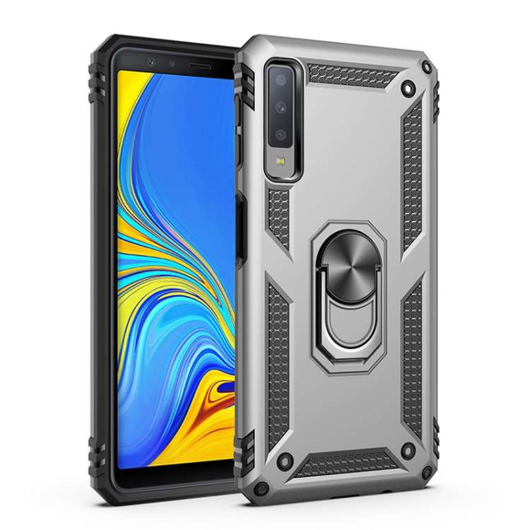 Sergeant Armor Shockproof TPU + PC Protective Case for Galaxy A7 2018, with 360 Degree Rotation H...