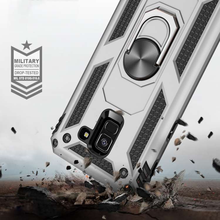 Armor Shockproof TPU + PC Protective Case for Galaxy A8 (2018), with 360 Degree Rotation Holder, ...