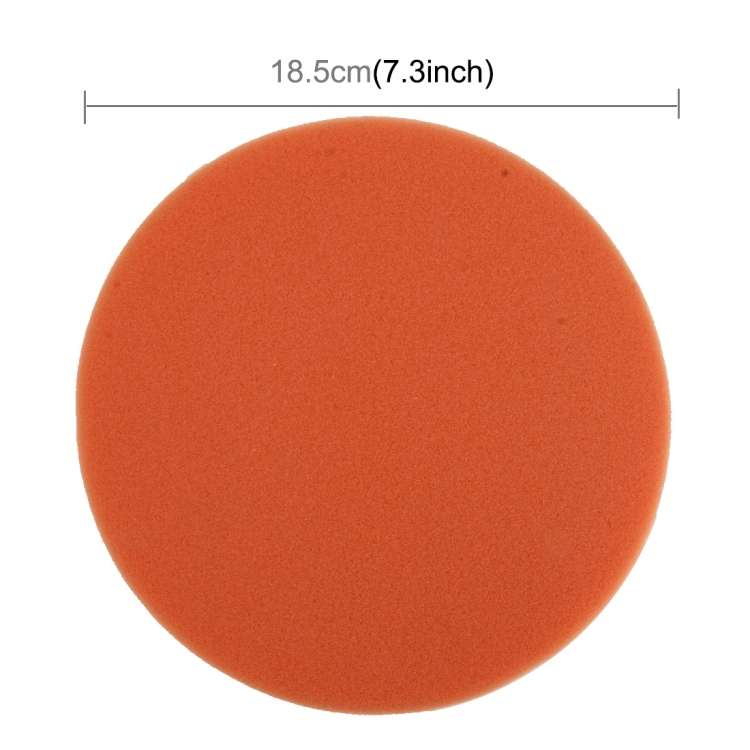 2 PCS Car Wax Sponge Round Shape Sponge High-density Waxing SpongeSize:18.5 x 18.5cm
