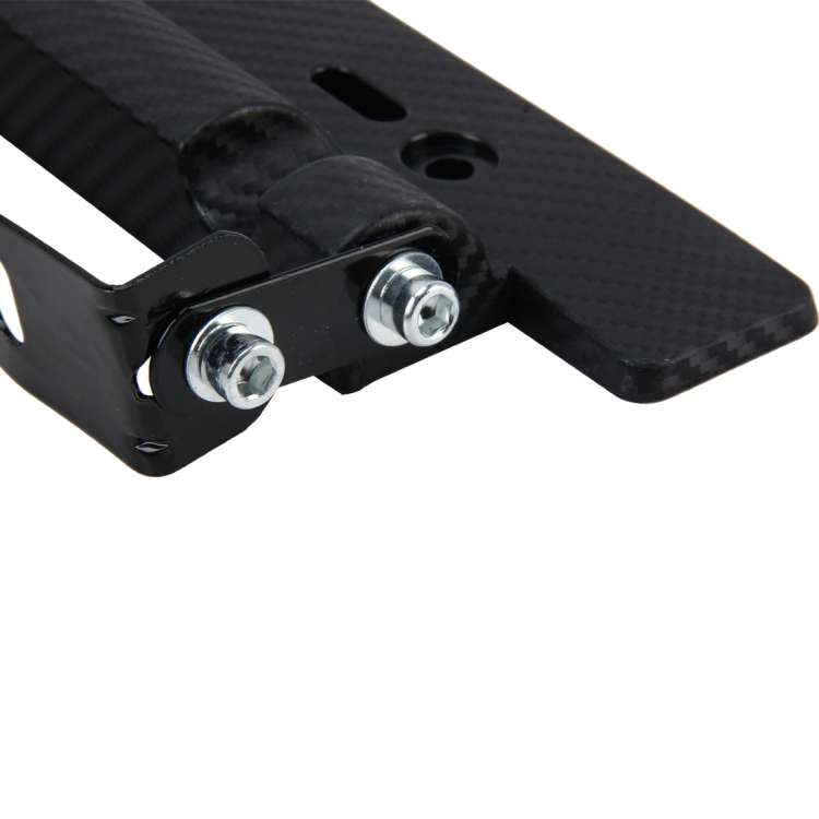 Car License Double Adjust Carbon Number Plate Adjustable Carbon Lead Plate Frame Holder Universal...
