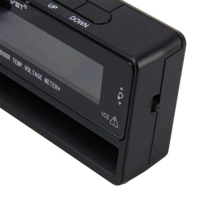 Digital Car Thermometer Voltage Meter Luminous Clock Tester Detector Multi-function Car Digital C...