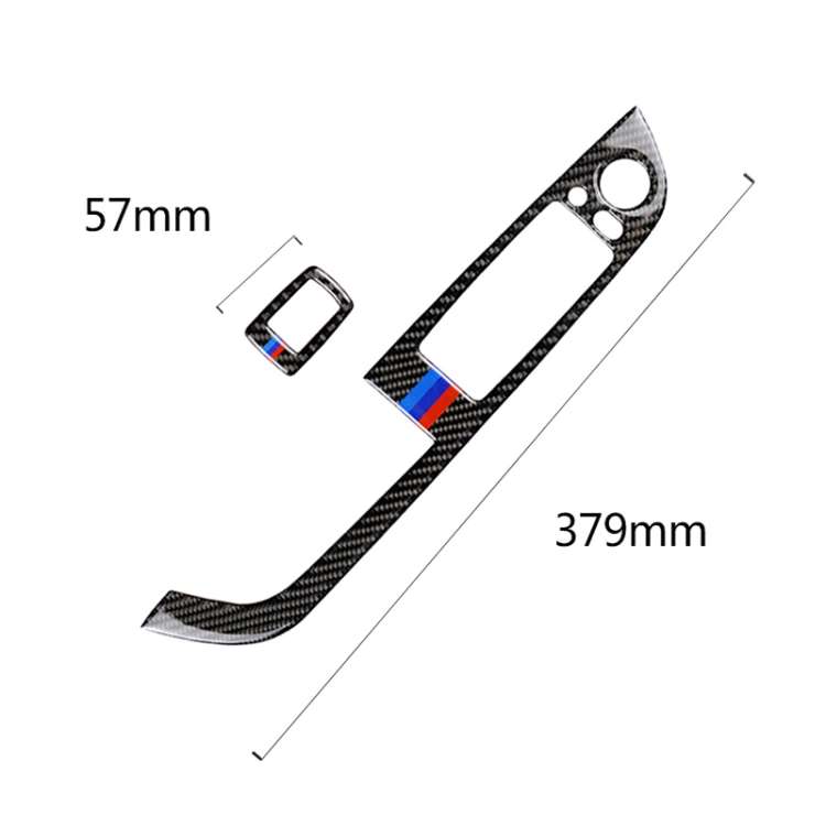 Car Carbon Fiber Window Lift Panel With Folding Key Three Color Decorative Sticker for BMW Z4  20...