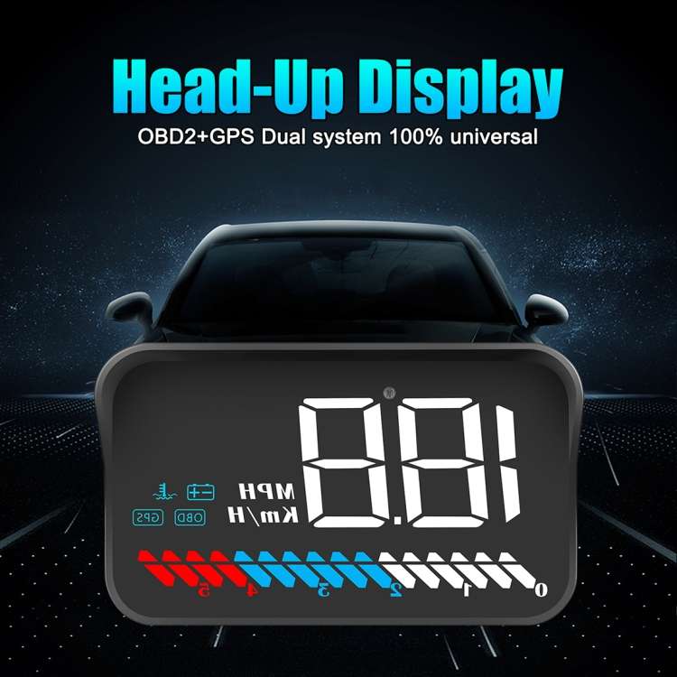 M7 3.5 inch Universal Car OBD2 + GPS HUD Vehicle-mounted Head Up Display Fuel Consumption