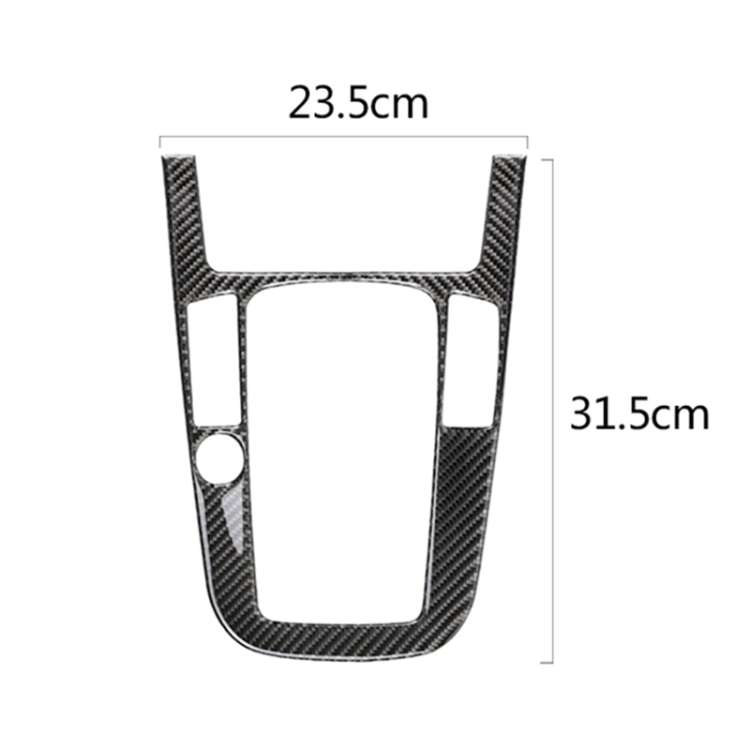 Car Carbon Fiber Gear Position Panel Decorative Sticker for Audi 2010-2018 Q5 / 2009-2016 A4L / 2...