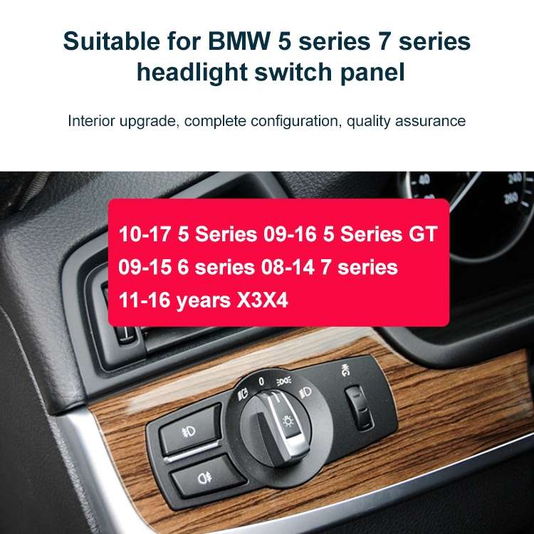 Car Front Fog Light Switch Button Knob for BMW 5 Series 2010-2017, Left Driving