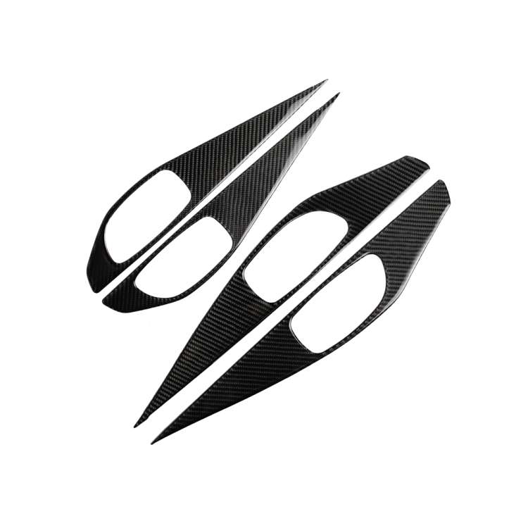 4 PCS Car Carbon Fiber Door Inner Handle Panel Decorative Sticker for Infiniti Q50 2014-2020