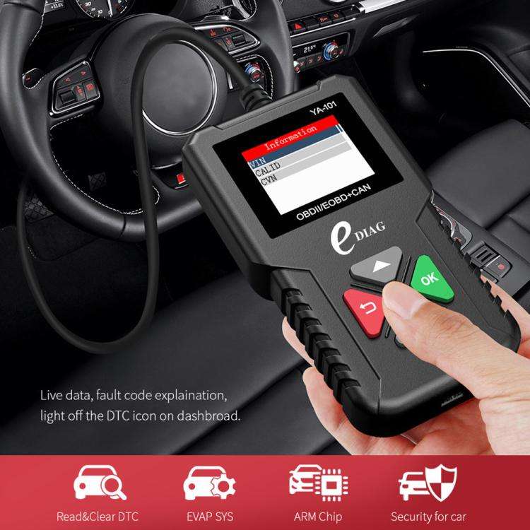 YA101 Car Mini Code Reader OBD2 Fault Detector Diagnostic Tool