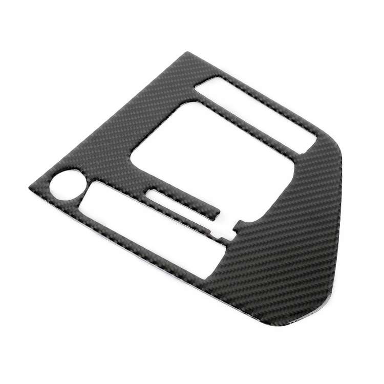 Car Carbon Fiber Gear Shift Panel Decorative Sticker for Volkswagen Tiguan L 2019-2021