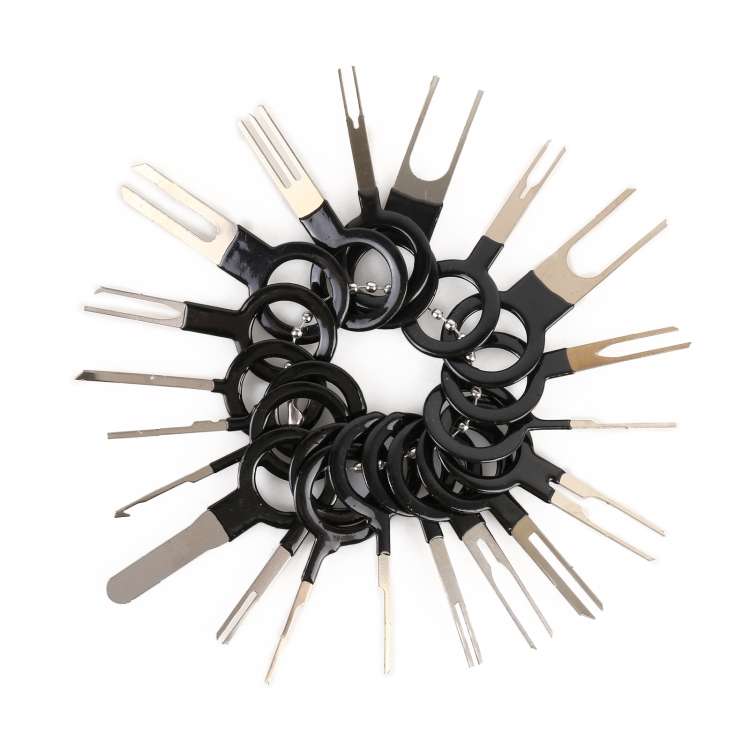 41 in 1 Car Plug Circuit Board Wire Harness Terminal Extraction Pick Connector Crimp Pin Back Nee...