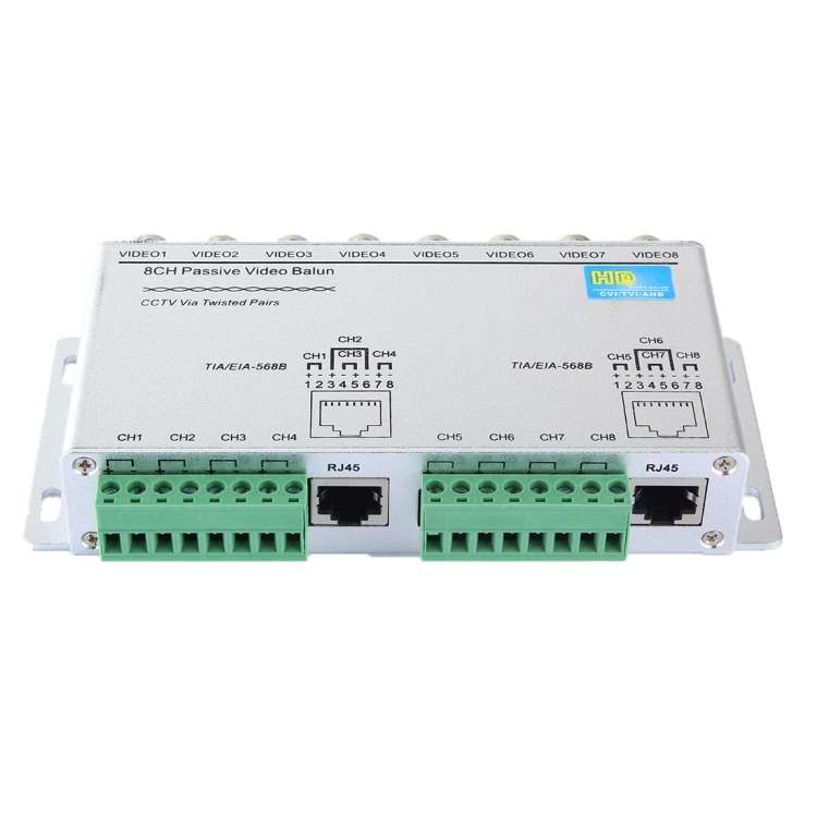 HD208 HD-CVI/TVI/AHD CCTV 8CH Passive Video Balun