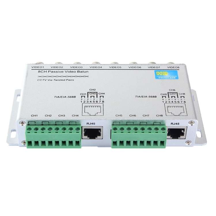 HD208 HD-CVI/TVI/AHD CCTV 8CH Passive Video Balun