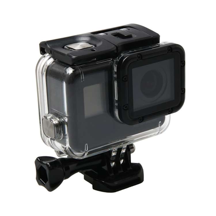 For GoPro HERO6 /5 Waterproof Housing Protective Case + Hollow Back Cover with Buckle Basic Mount...