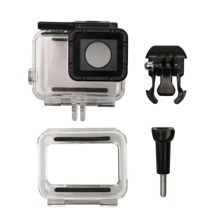 For GoPro HERO6 /5 Waterproof Housing Protective Case + Hollow Back Cover with Buckle Basic Mount...