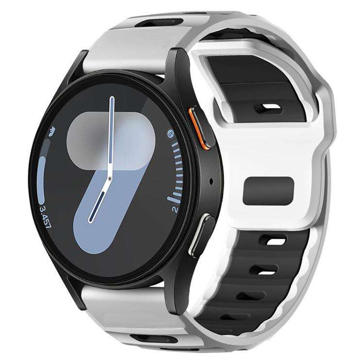 xDfind Flat-head Dual-color Silicone Watch Band, 20mm