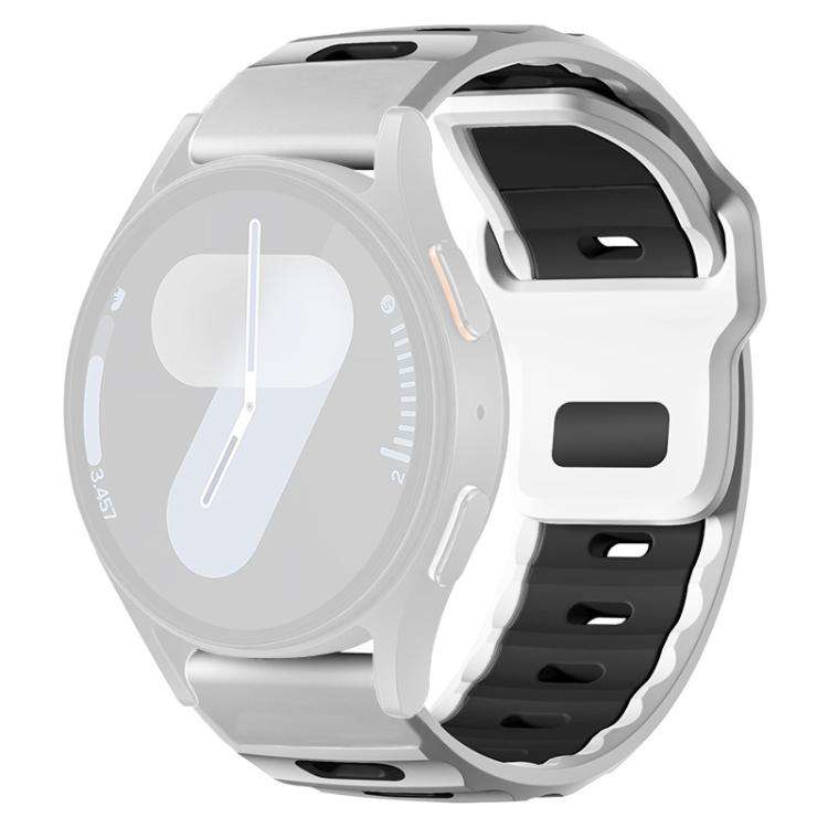 xDfind Flat-head Dual-color Silicone Watch Band, 20mm