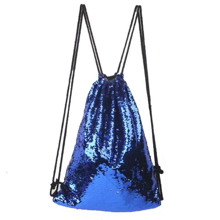 Mermaid Glittering Sequin Drawstring Sports Backpack Shoulder Bag