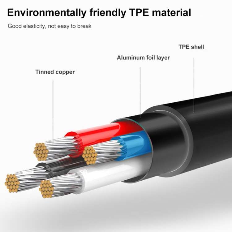 Micro USB Data Sync Charger Cable, Cable Length: 1m