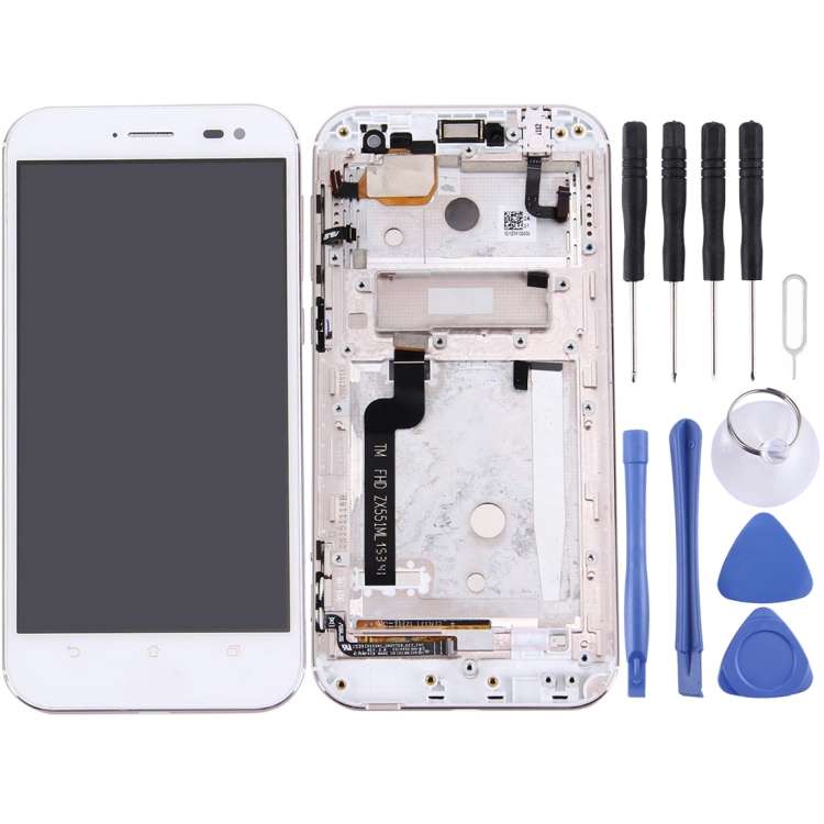 LCD Screen and Digitizer Full Assembly with Frame for ASUS ZenFone Zoom 5.5 inch / ZX551ML , Zenf...