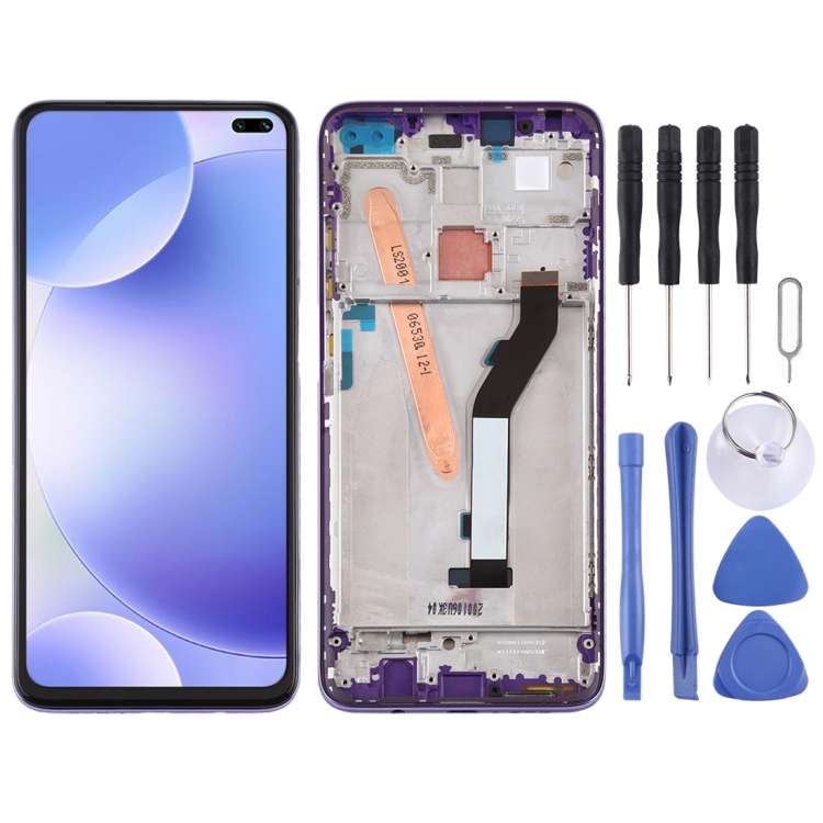 LCD Screen and Digitizer Full Assembly with Frame for Xiaomi Redmi K30 5G, For Xiaomi Redmi K30 5...