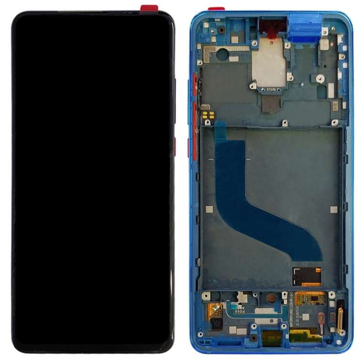 Original AMOLED Material LCD Screen and Digitizer Full Assembly with Frame for Xiaomi 9T Pro / Re...