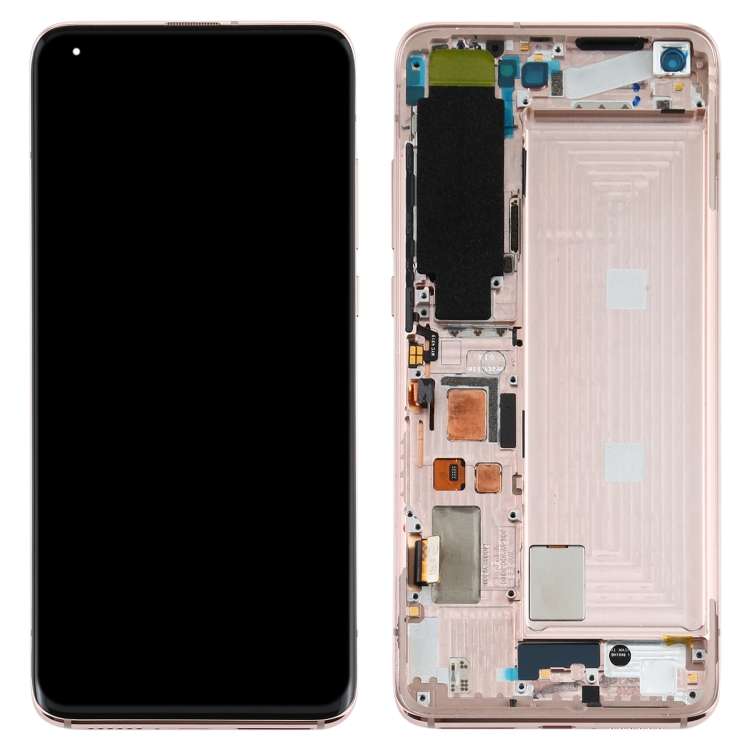 LCD Screen and Digitizer Full Assembly With Frame for Xiaomi Mi 10 5G / Mi 10 Pro 5G M2001J2G, M2...