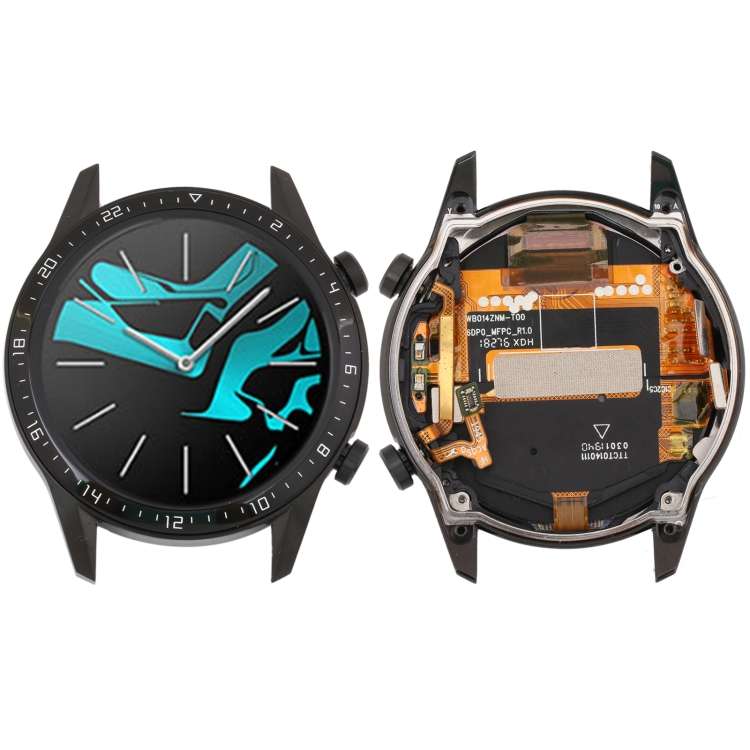 LCD Screen and Digitizer Full Assembly With Frame for Huawei Watch GT 2 46mm, For Huawei Watch GT...