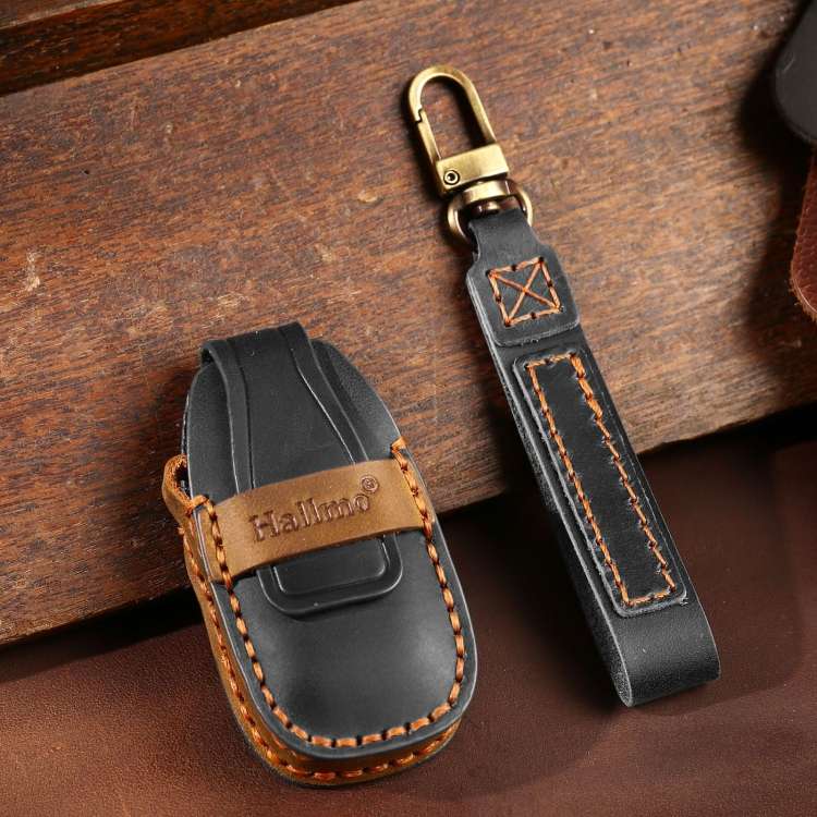 For Ford Focus/Mondeo/Maverick/Explorer/Escort/Edge 2017-2018 C231 Car Key Leather Protective Cas...